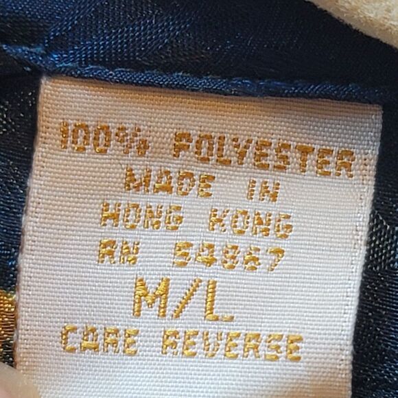 Victoria Secret floral Robe Kimono Gold Label Vintage Made In Hong Kong Size M/L - Picture 6 of 8